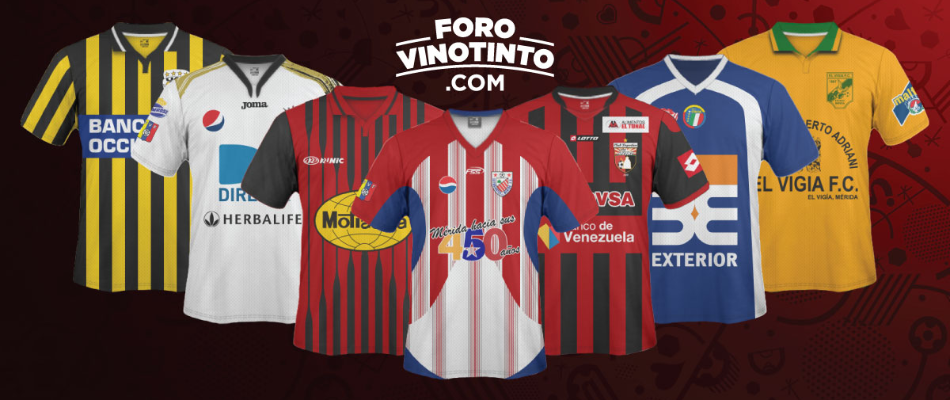 Los uniformes de todas las Temporadas de Primera División